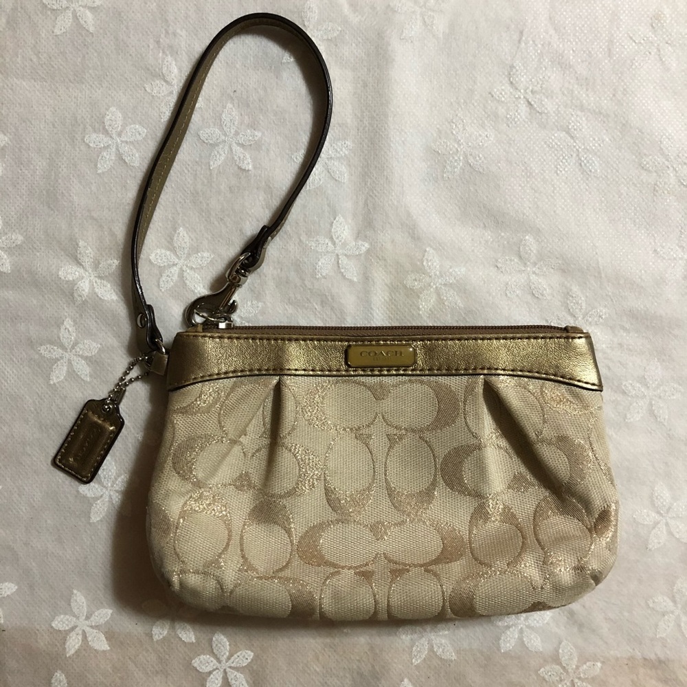Gold Coach Wristlet ✨
